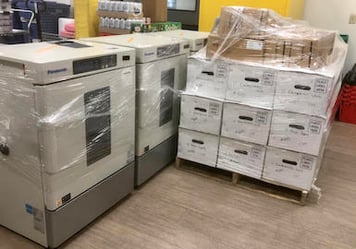 Seeding Labsへの出荷準備が整ったCell Signaling Technologyのラボ機器